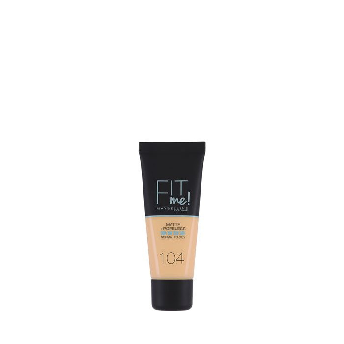 FIT ME! FOUNDATION MATTE+PORELESS 104-SOFT IVORY 30 ML