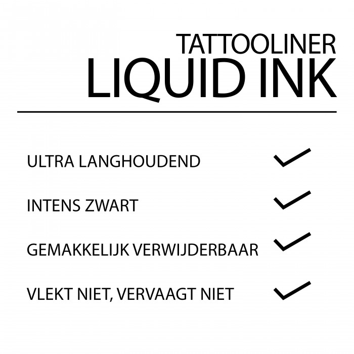 TATTOO LINER LIQUID INK LINER 710-INKED BLACK
