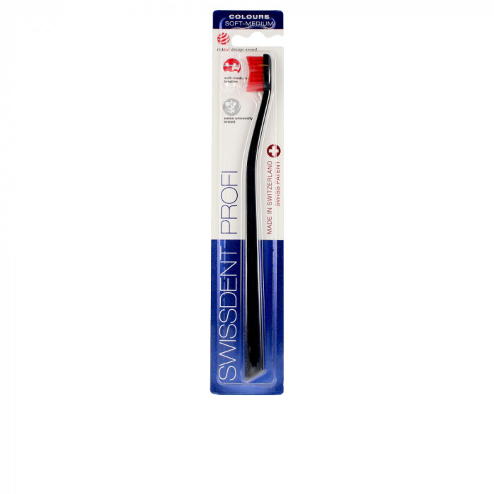 COLOURS CLASSIC TOOTHBRUSH BLACK&RED
