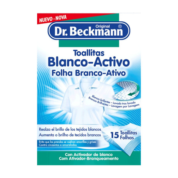 DR. BECKMANN TOALLITAS BLANCO ACTIVO X15