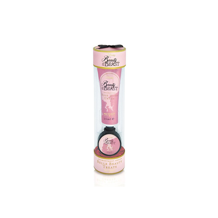SET TRATAMIENTO: CREMA DE MANOS 30ML Y BÁLSAMO LABIAL 7,5 GR. FRAGANCIA DE ROSA.