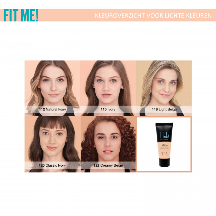 FIT ME MATTE+PORELESS FOUNDATION 115 30 ML