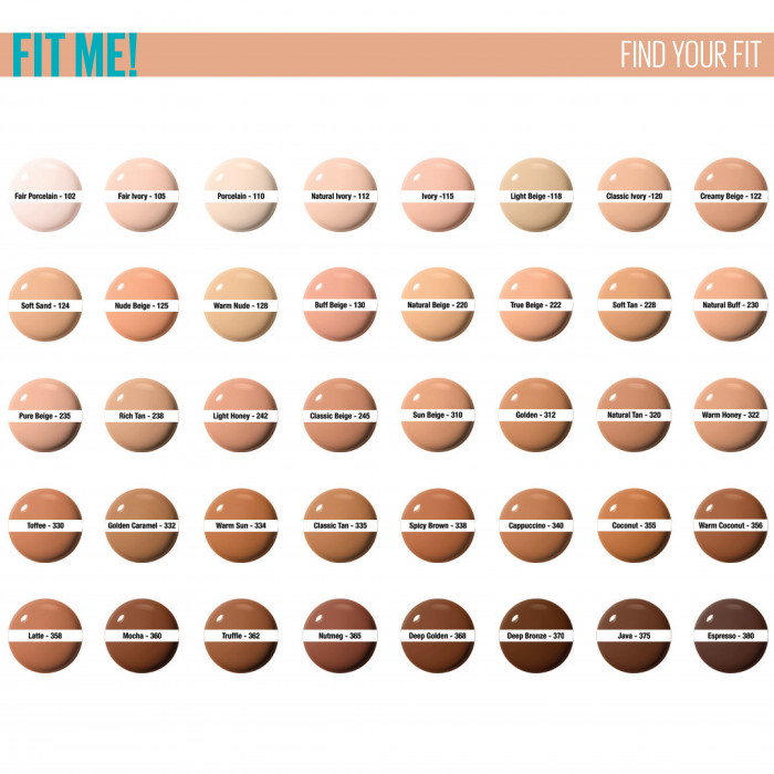 FIT ME MATTE+PORELESS FOUNDATION 130 30 ML