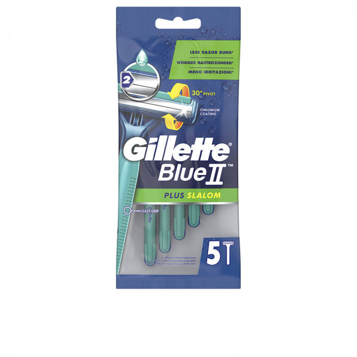 BLUE II PLUS SLALOM CUCHILLA AFEITAR DESECHABLE 5 U