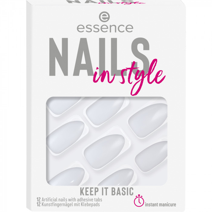 NAILS IN STYLE UÑAS ARTIFICIALES 15-KEEP IT BASIC 12 U