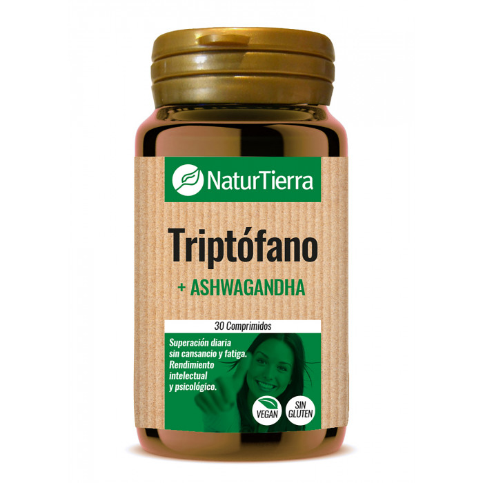 TRIPTOFANO + ASHWAGANDHA 30 COMPR . NATURTIERRA