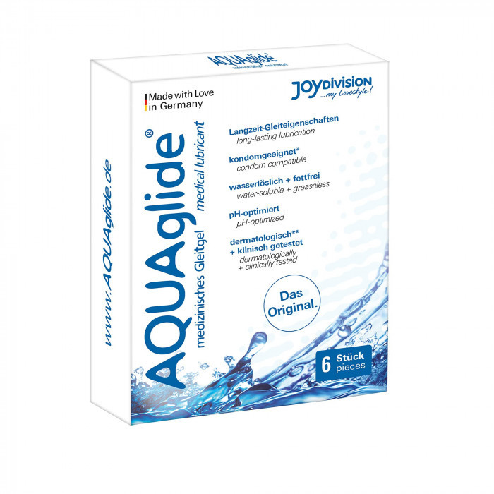 AQUAGLIDE NEUTRO, MONODOSIS, 6 PIEZAS DE 3 ML