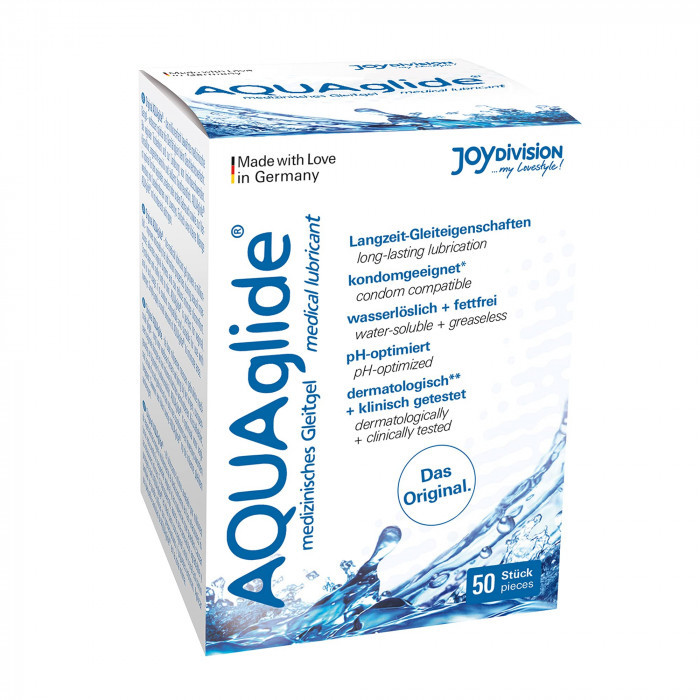 AQUAGLIDE NEUTRO, MONODOSIS, 50 PIEZAS DE 3 ML