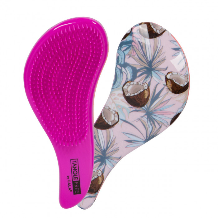 NEW TANGLE-FREE HAIR BRUSH (COCONUTS)