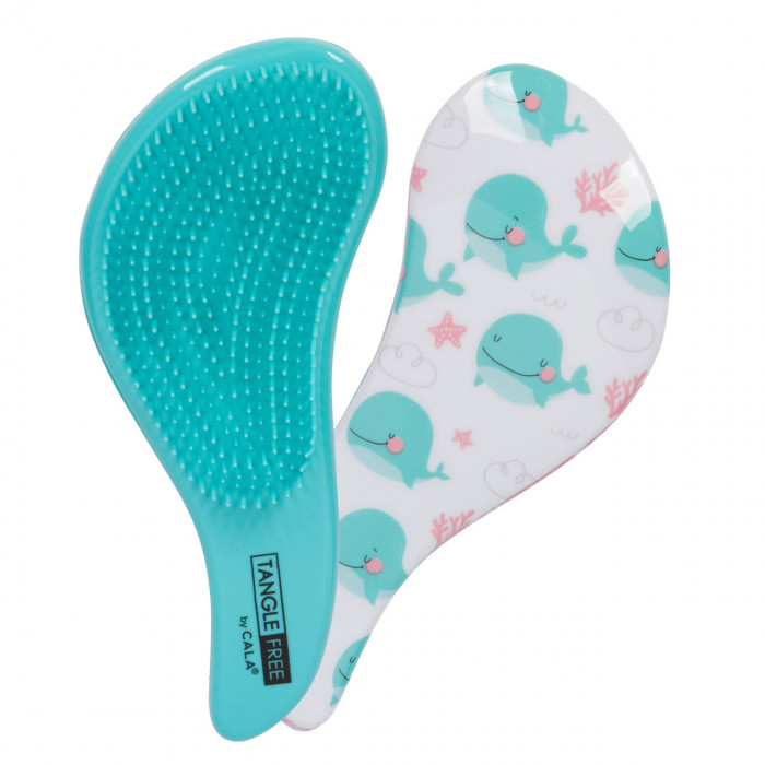 NEW TANGLE-FREE HAIR BRUSH (WHALES)