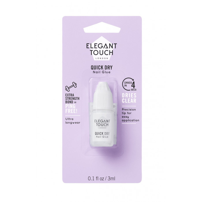 PEGAMENTO_4 SECOND PROTECTIVE NAIL GLUE CLEAR - 3ML ELEGANT TOUCH
