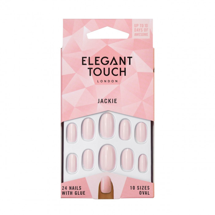 ET POLISH NAILS - JACKIE (NUDE PINK) (OVAL) ELEGANT TOUCH