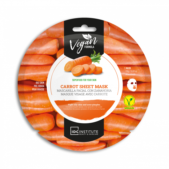IDC INSTITUTE MASK CARROT FOR OILY SKIN 23G FIGHT OILY SKIN AND ACNE PIMPLES