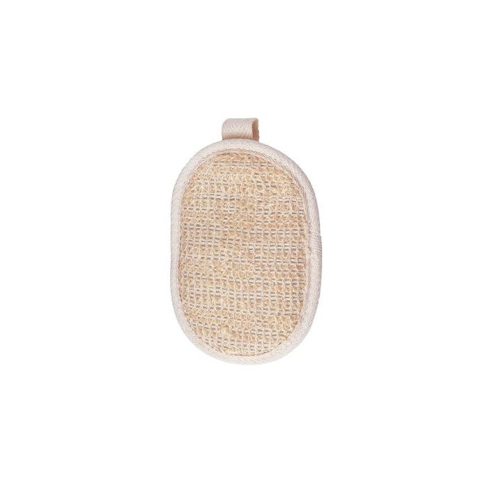 ESPONJA DE BAÑO SISAL Y ALGODÓN CON BRIDA