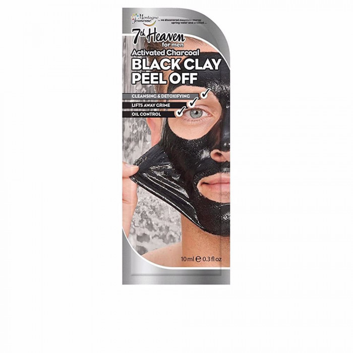 FOR MEN BLACK CLAY PEEL-OFF MASK 10 ML