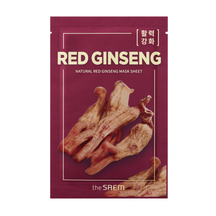 NATURAL RED GINSENG MASK SHEETMASCARILLA GINSENG ROJO 21ML