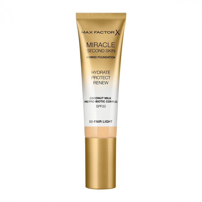MIRACLE TOUCH SECOND SKIN FOUND.SPF20 2-FAIR LIGHT 30 ML