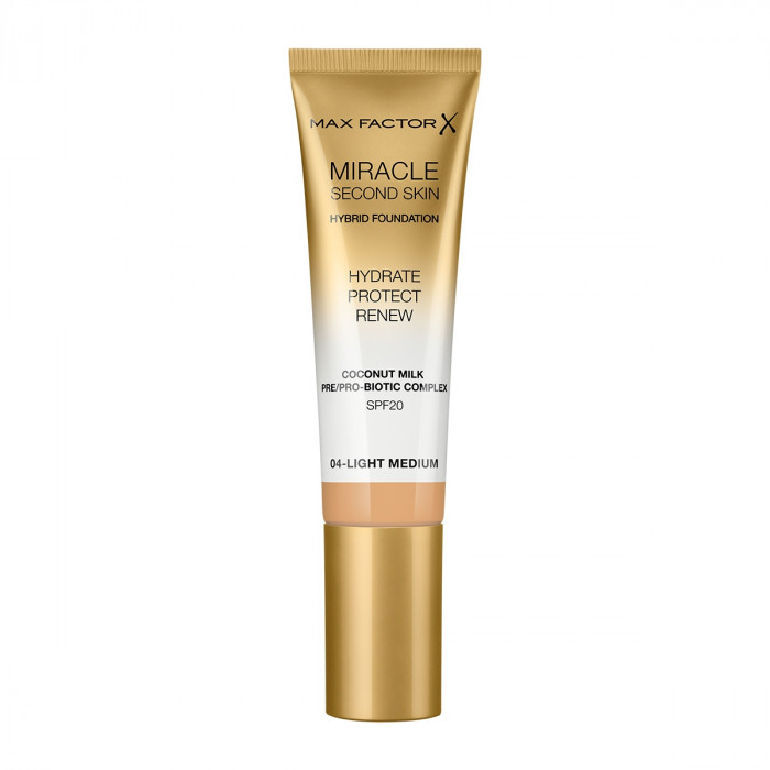 MIRACLE TOUCH SECOND SKIN FOUND.SPF20 4-LIGHT MEDIUM 30 ML
