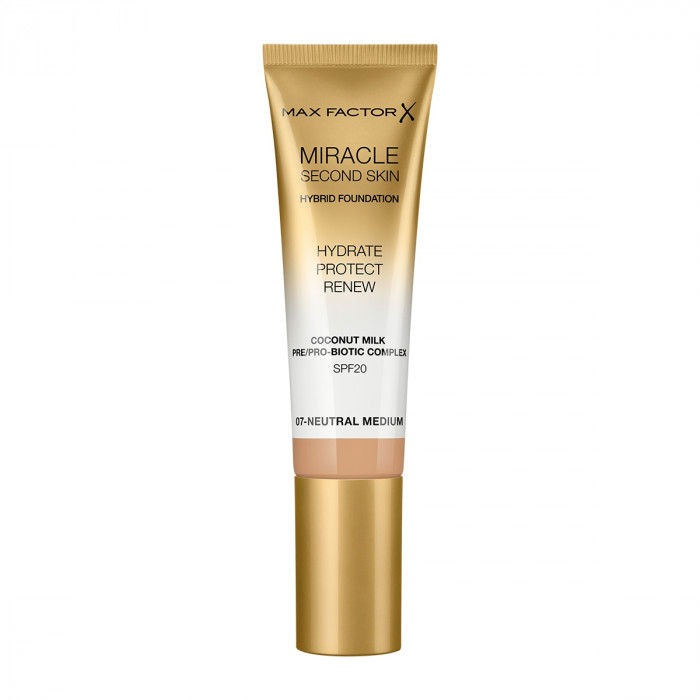 MIRACLE TOUCH SECOND SKIN FOUND.SPF20 7-NEUTRAL MEDIUM 30 M