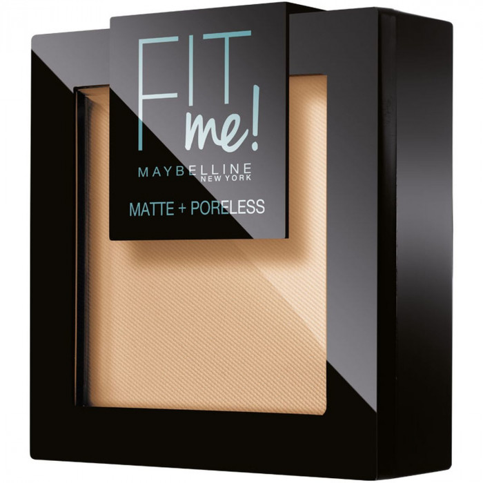 MAYBELLINE FIT ME MATE Y AFINAPOROS TONO 105 NATURAL IVORY POLVOS MATIFICANTES PIELES MUY CLARAS. - 9GR