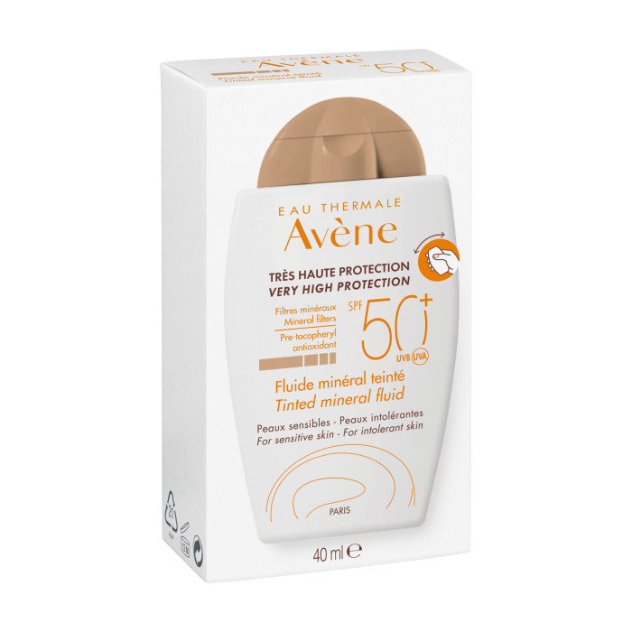 SOLAIRE HAUTE PROTECTION FLUIDE MINERAL TEINTE SPF50+ 40ML