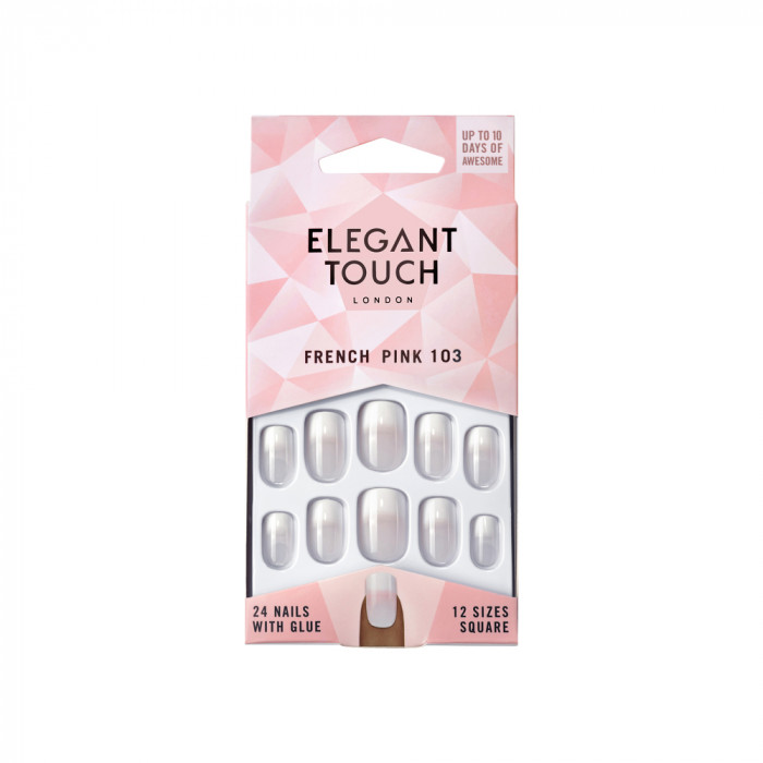 ET NATURAL FRENCH 103 (M) (PINK) (FADE TIP) ELEGANT TOUCH
