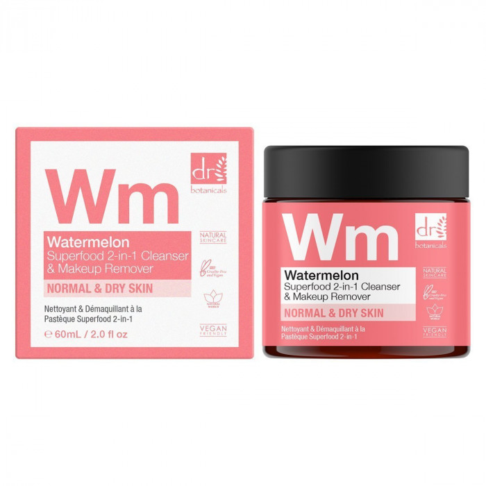 WATERMELON SUPERFOOD 2-IN-1 CLEANSER & MAKEUP REMOVER 60 ML