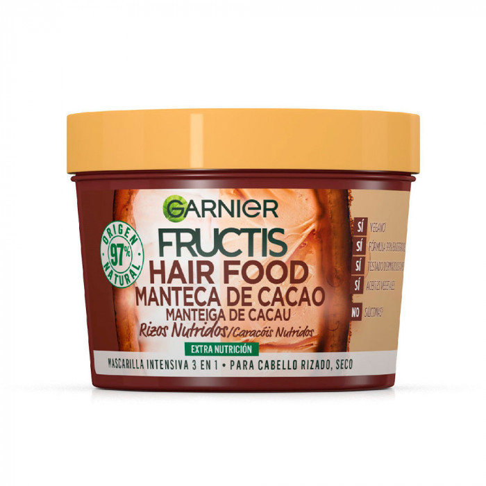 FRUCTIS HAIR FOOD MANTECA DE CACAO MASCARILLA RIZOS NUTRIDOS