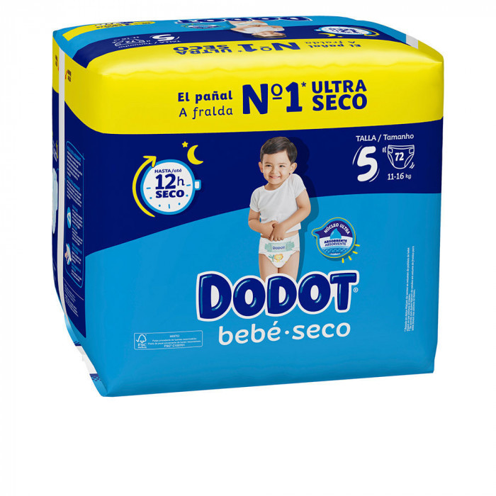 DODOT ETAPAS T5 PAÑALES 11-16 KG 72 U