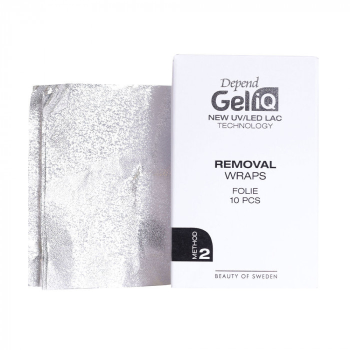 GEL IQ BANDAS PARA QUITAESMALTES 10 U