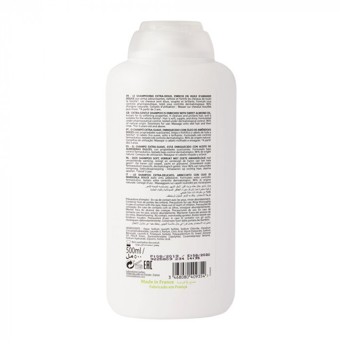 CHAMPÚ EXTRA SUAVE ACEITE DE ALMENDRAS DULCES - 500ML